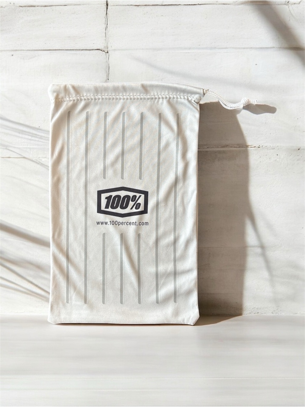 100Percent Microfiber Drawstring Pouch White Travel Organizer Storage Bag
